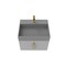 Castello Usa Amazon 24-inch Gray Vanity Set with Gray Top and Gold Handles CB-MC-24G-GLD-2056-GR - alternate 2